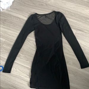 Mesh see through dress